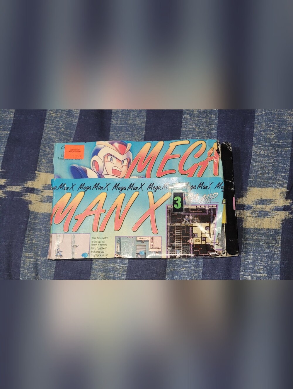 Mega Man X Themed Blue Foldover Men’s Bag